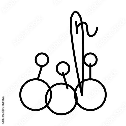 pin line icon