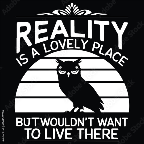 REALLY IS A LOVELY PLACE Graphic design for OWL Lovers