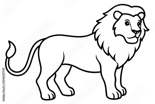 Elegant Lion Illustration