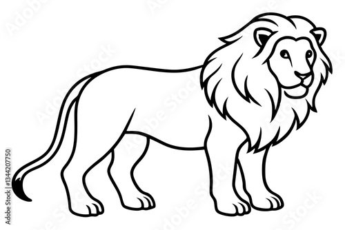 Elegant Lion Illustration