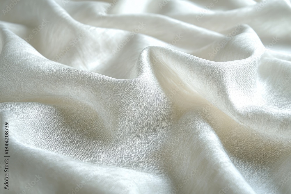 Cream-colored fabric with soft, flowing drapes and subtle texture. Ideal for fashion, beauty, or luxury product backgrounds. Cream-colored fabric with soft, flowing drapes and subtle texture. Ideal for fashion, beauty, or luxury product backgrounds.