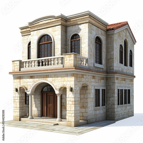 Mediterranean Style Villa 3D Model