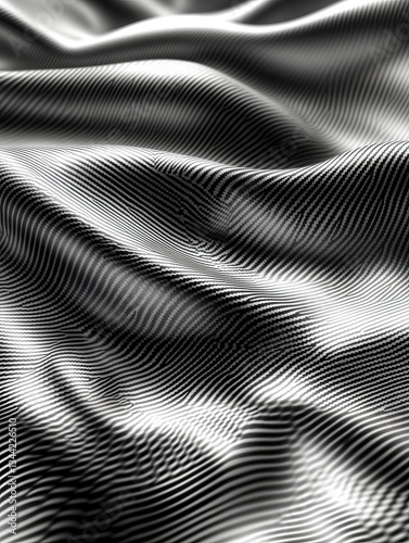 Wallpaper Mural Abstract Wavy Black and White Carbon Fiber Pattern Torontodigital.ca