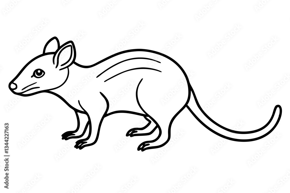 Elegant Quoll Linework Elegant Quoll Linework