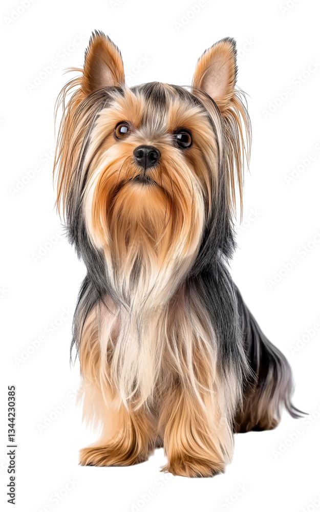 Beautiful Yorkshire Terrier full-body on png and transparent background Beautiful Yorkshire Terrier full-body on png and transparent background
