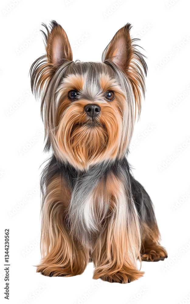 Beautiful Yorkshire Terrier full-body on png and transparent background Beautiful Yorkshire Terrier full-body on png and transparent background