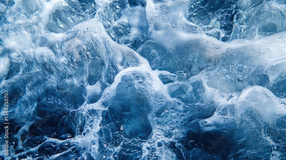 Obraz premium Flowing abstract background with smooth gradients, liquid motion, and dynamic light effects — perfect for modern design, technology visuals, and creative digital projects.