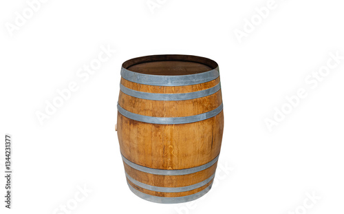 Obraz na płótnie wooden barrel isolated w salonie