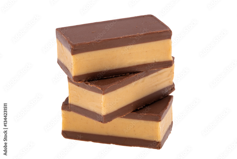 chocolate candies isolated