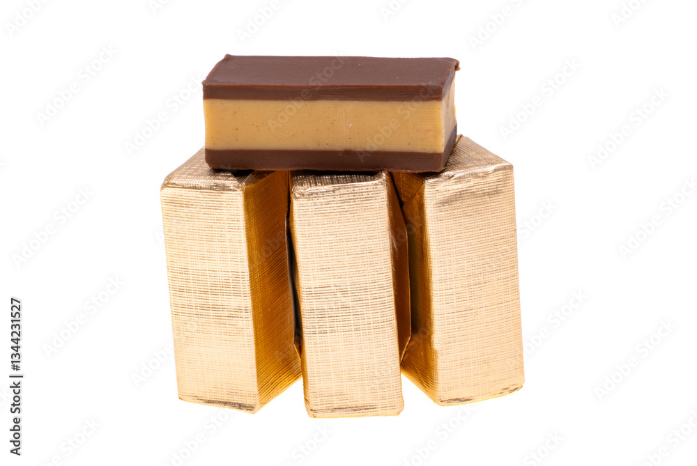 chocolate candies isolated