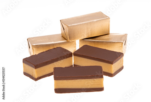 Obraz na płótnie chocolate candies isolated w salonie