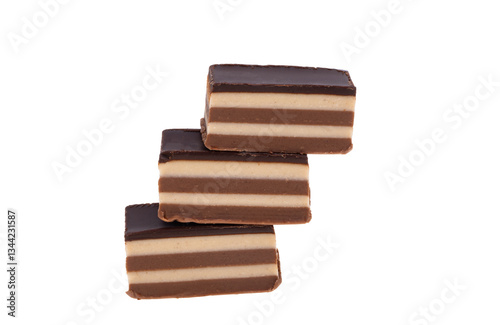Obraz na płótnie chocolate candies isolated w salonie