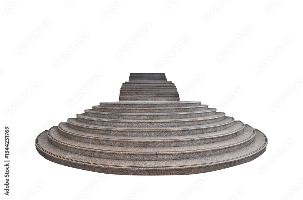 stone steps isolated