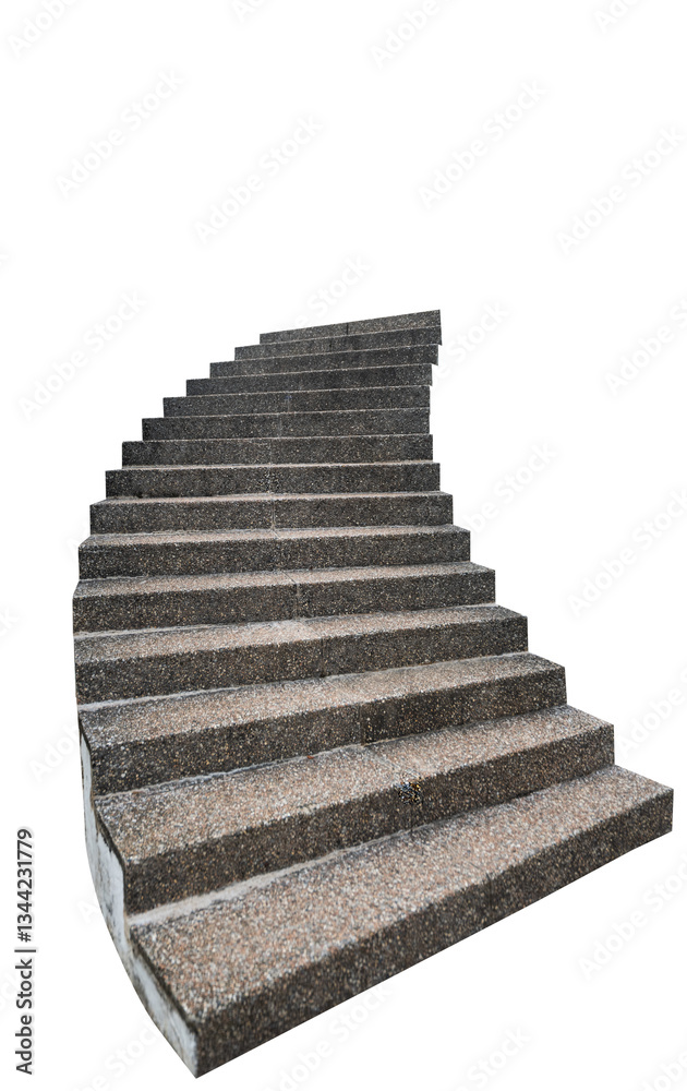 stone steps isolated
