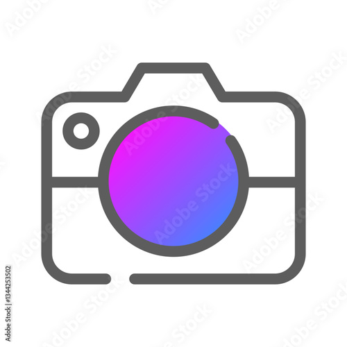Camera lens unit icon