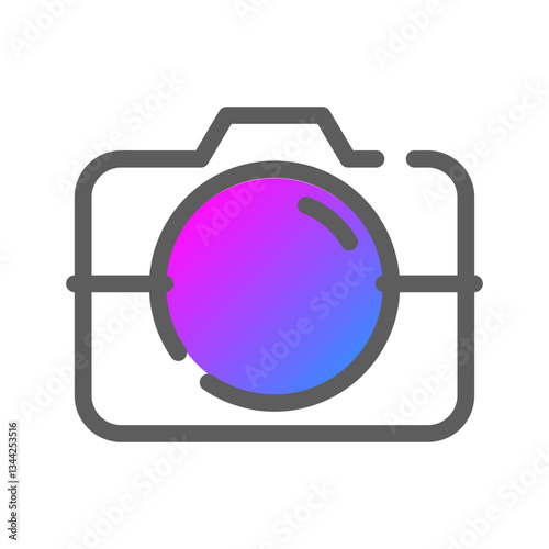 Camera lens unit icon
