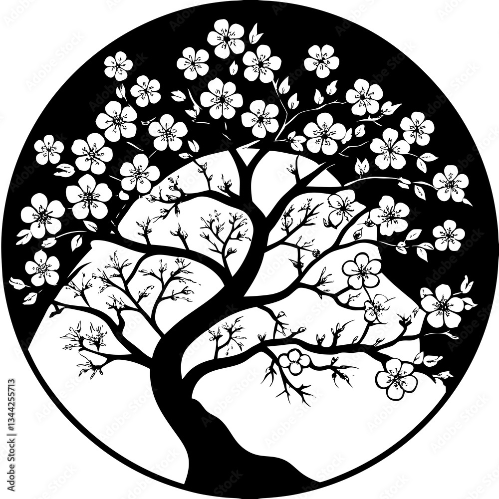 Obraz premium vector tree silhouette