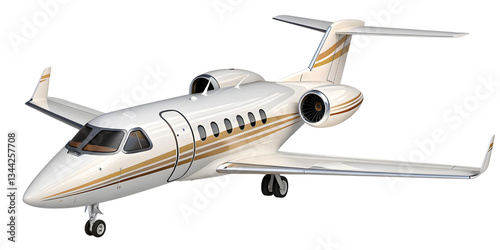 Luxury Private Jet Cartoon Toy : A gleaming private jet sits gracefully, exuding elegance and sophistication with its sleek design, poised for takeoff, symbolizing high-end travel and business