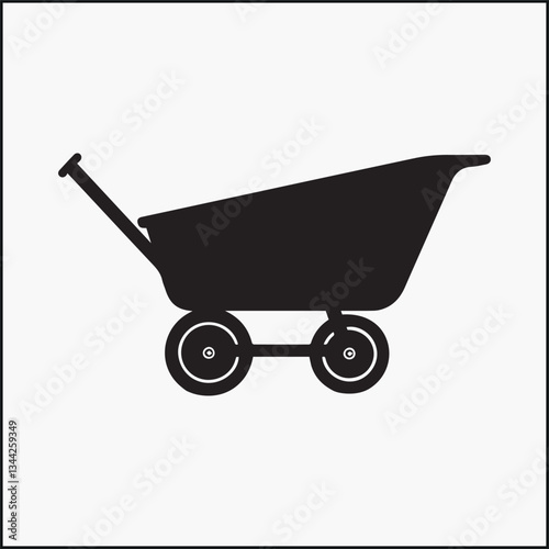 wheelbarrow silhouette
