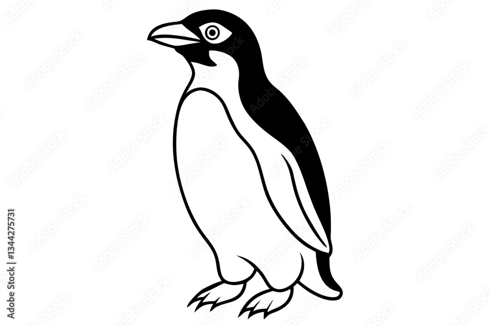 Naklejka premium Minimalist Rockhopper