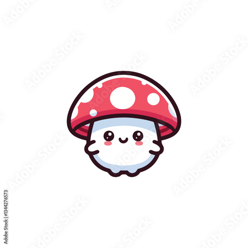 kawaii Mushroom vector, Mushroom 