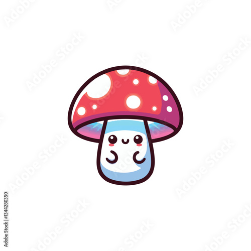 kawaii Mushroom vector, Mushroom 