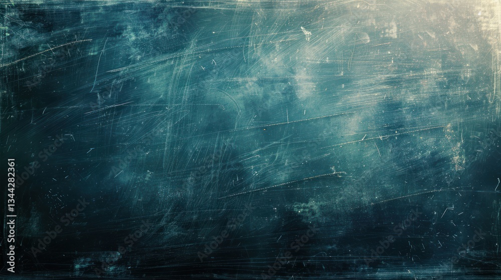 Fototapeta premium This chalkboard has a worn texture and soft lighting, creating a classic atmosphere