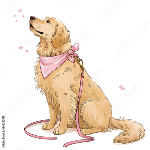 Cute Golden Retriever Dog, Puppy, Pet