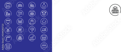 Modern Icon Urban Architecture Graphic