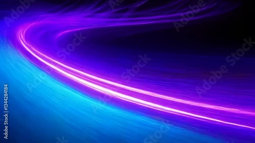 light trails in blue and purple colors, creating a sense of movement and speed 