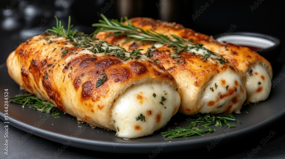 Melted cheese rolls, crispy and flavorful Melted cheese rolls, crispy and flavorful