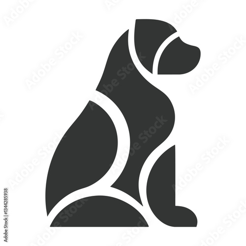 Dog silhouette vector illustration art design. Dog head logo icon set. Dog Sign symbol logo icons. 