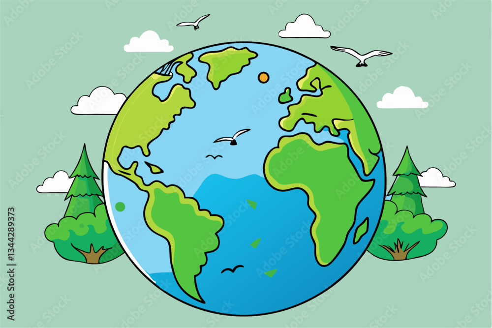 Fototapeta premium Earth Day Concept