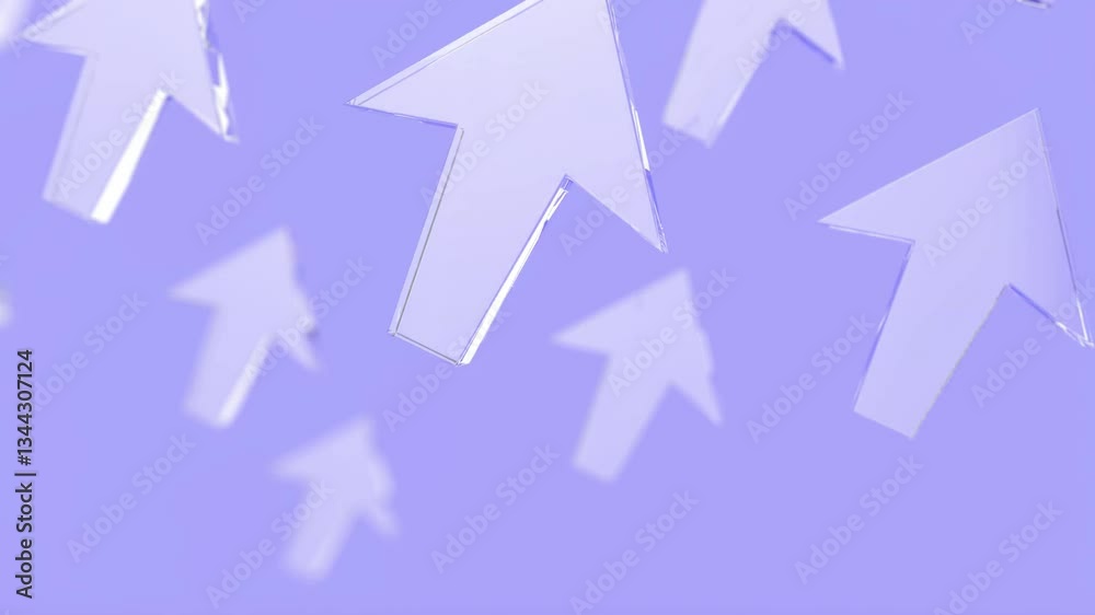 glass arrow on blue bg able to loop endless glass arrow on blue bg able to loop endless