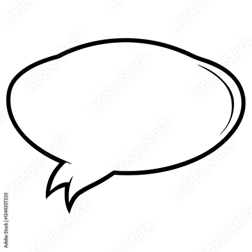 Wallpaper Mural Speech Bubbles in Elegant Outline Style Torontodigital.ca