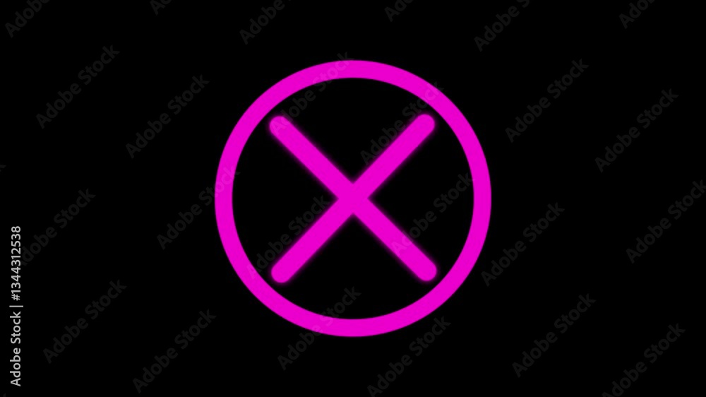 Cross animation of Warning or stop or no entry or Bad or Ban or Prohibited or forbidden or not allowed circle and line symbol icon 4k on green screen Background Cross animation of Warning or stop or no entry or Bad or Ban or Prohibited or forbidden or not allowed circle and line symbol icon 4k on green screen Background