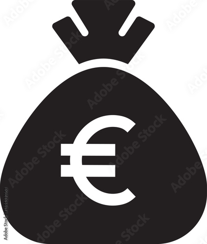 euro currency icon sign vector