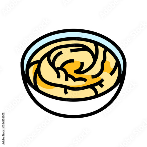 hummus condiment color icon vector illustration