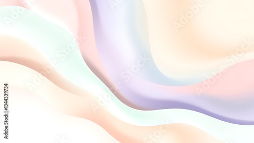 abstract background with wavy lines in pastel colors