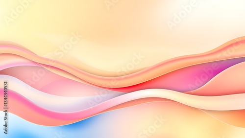 abstract background with wavy lines in variety of colors