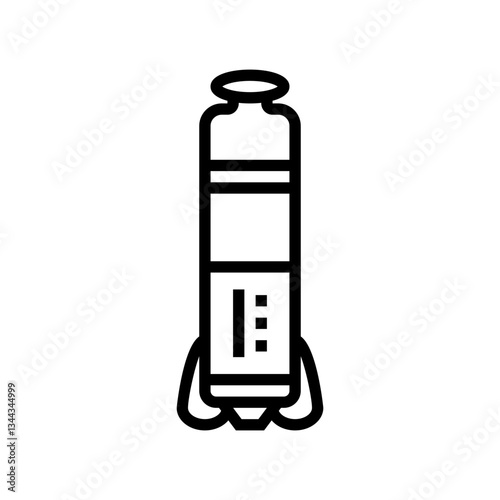 leadless pacemaker cardiology accessories line icon vector illustration