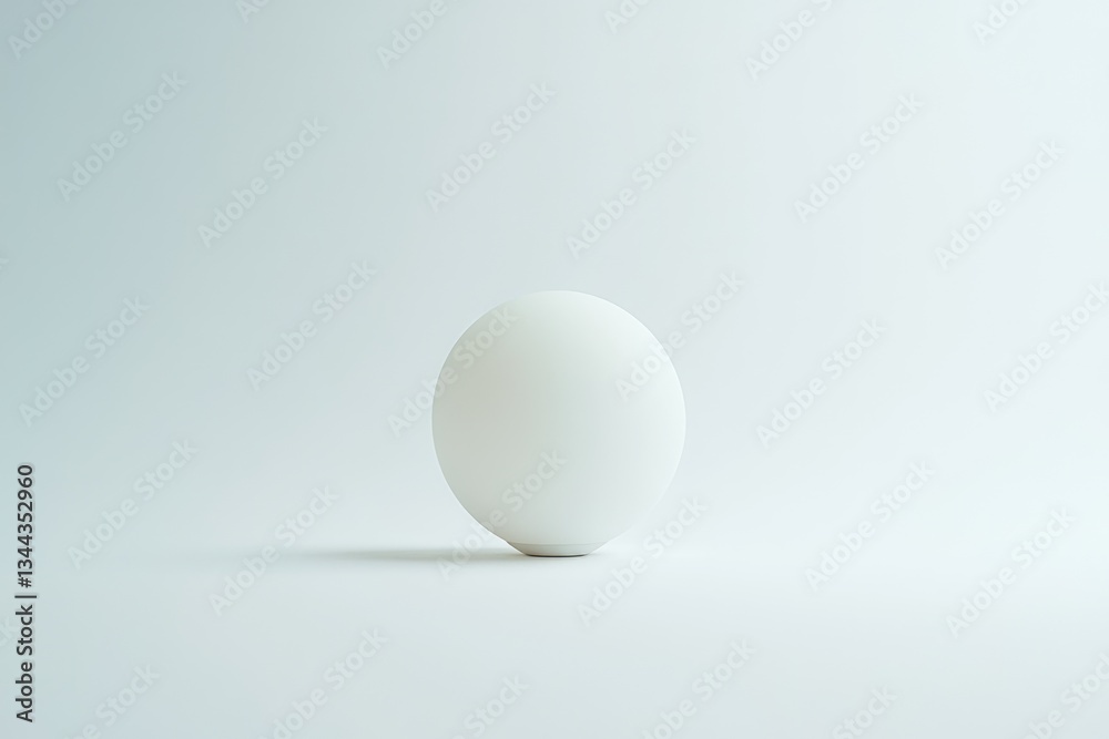 A minimalist white spherical lamp sits on a light gray surface, casting a subtle shadow. A minimalist white spherical lamp sits on a light gray surface, casting a subtle shadow.