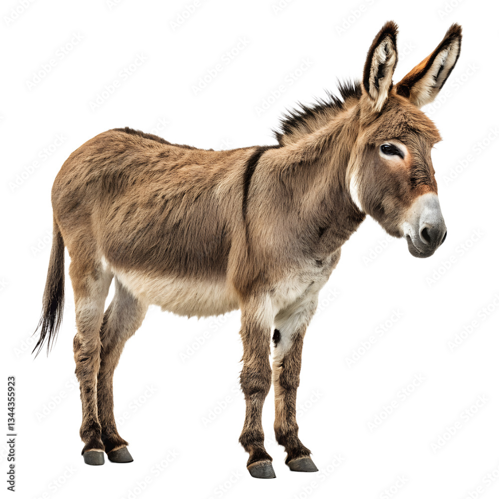 Fototapeta premium donkey against a transparent background