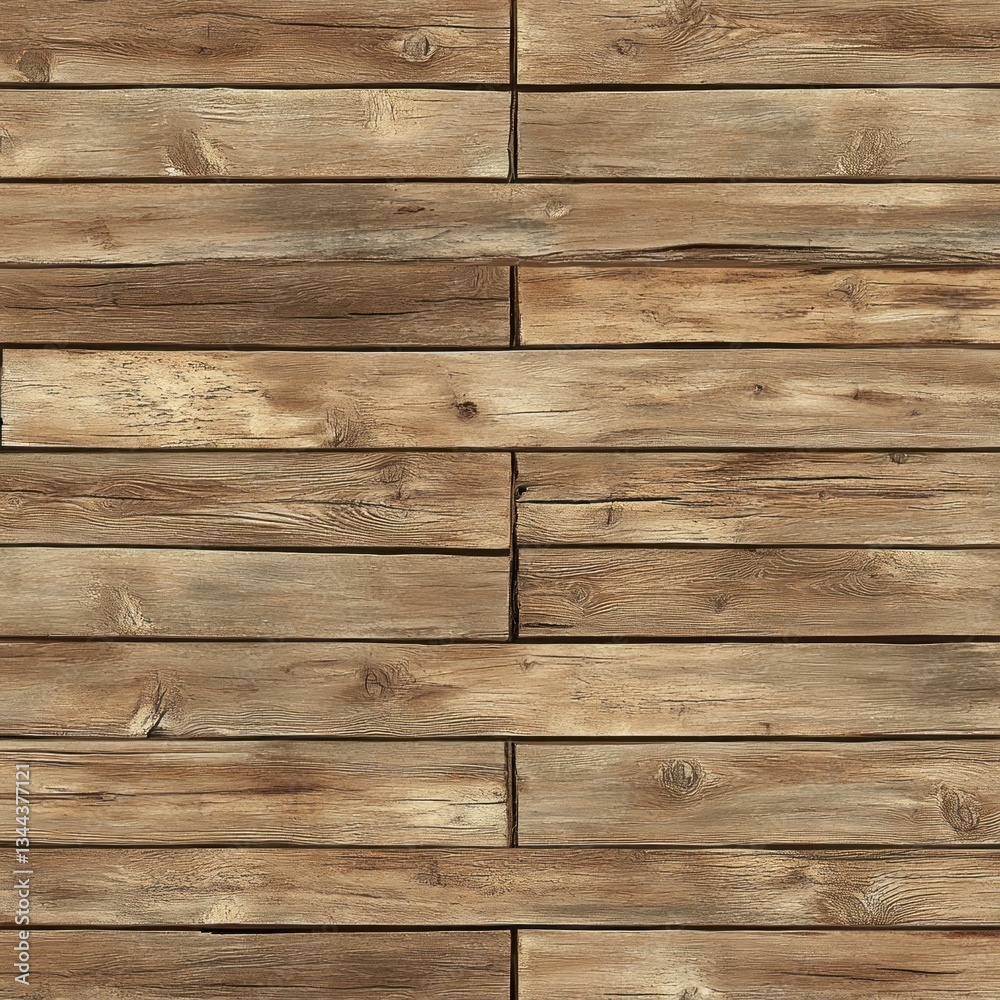 Obraz premium Rustic weathered brown wood planks texture.