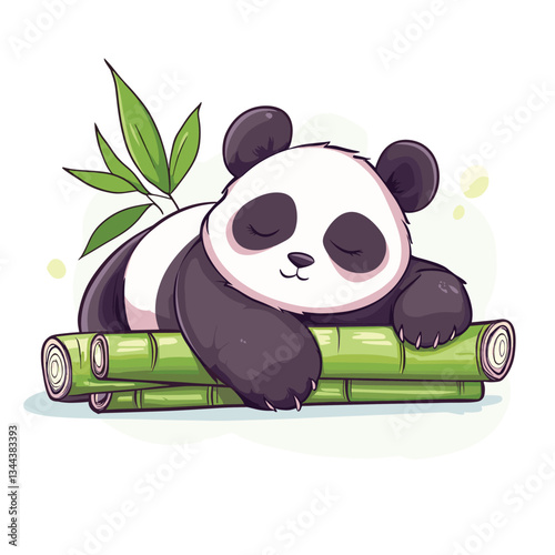 panda sleeping 