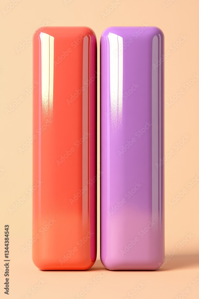 A 3D rendering of a bar graph with multiple colors set against a pink backdrop A 3D rendering of a bar graph with multiple colors set against a pink backdrop