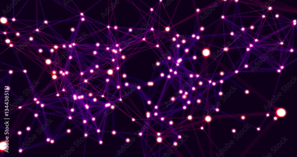 3D rendering. Abstract background with connecting dots and lines. Network connection structure. Plexus weave effect. 3D rendering. Abstract background with connecting dots and lines. Network connection structure. Plexus weave effect.