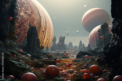 A spectral asteroid zone, boasting rough edges, ambiguous markings, and an intoxicating blend of secrecy and magnificence