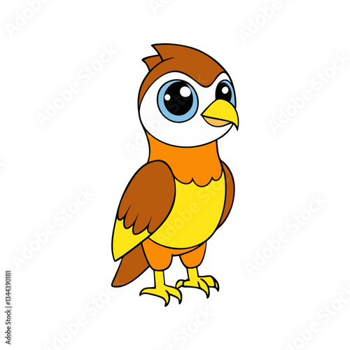 ute Falcon Cartoon Vector Illustration