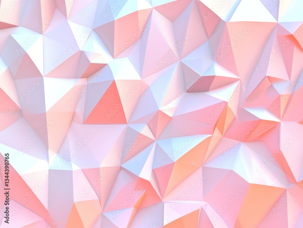 Abstract Pastel Low Poly Background: A Dreamy Geometric Design Abstract Pastel Low Poly Background: A Dreamy Geometric Design
